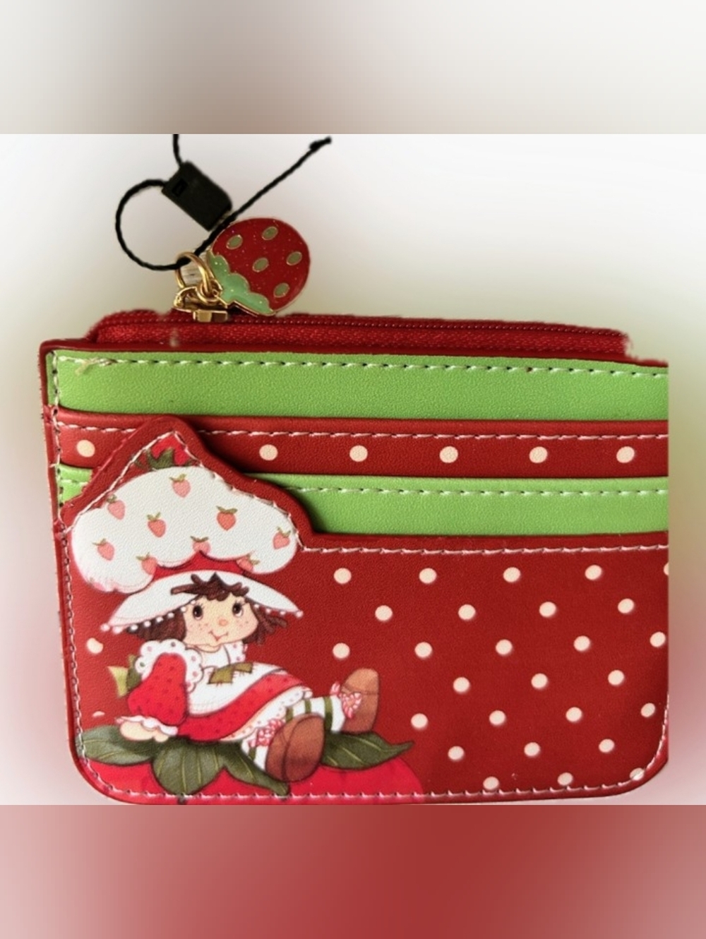 NWT Strawberry Shortcake Wallet/Card Holder - Red and Green